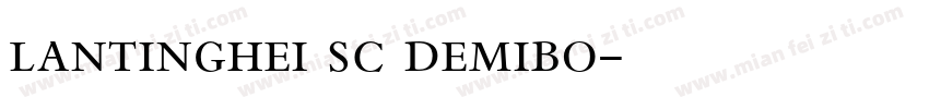 lantinghei sc demibo字体转换